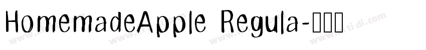 HomemadeApple Regula字体转换
